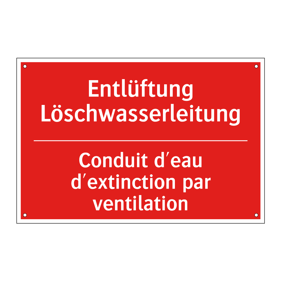 Entlüftung Löschwasserleitung - Conduit d'eau d'extinction par  /.../