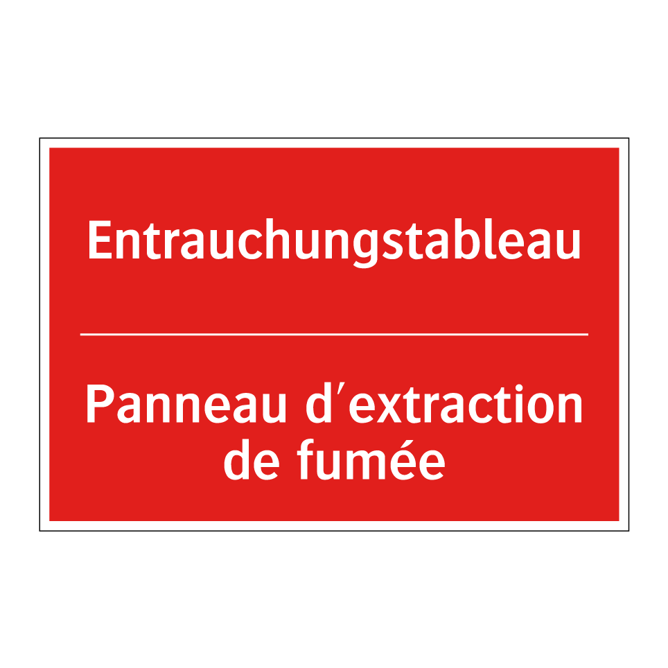 Entrauchungstableau - Panneau d'extraction de fumée