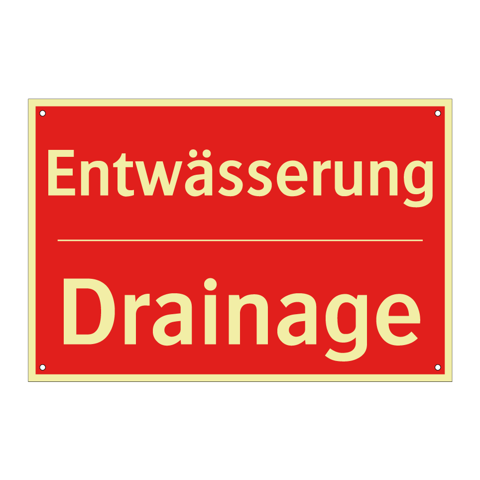 Entwässerung - Drainage