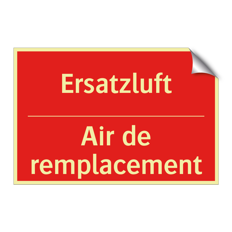 Ersatzluft - Air de remplacement