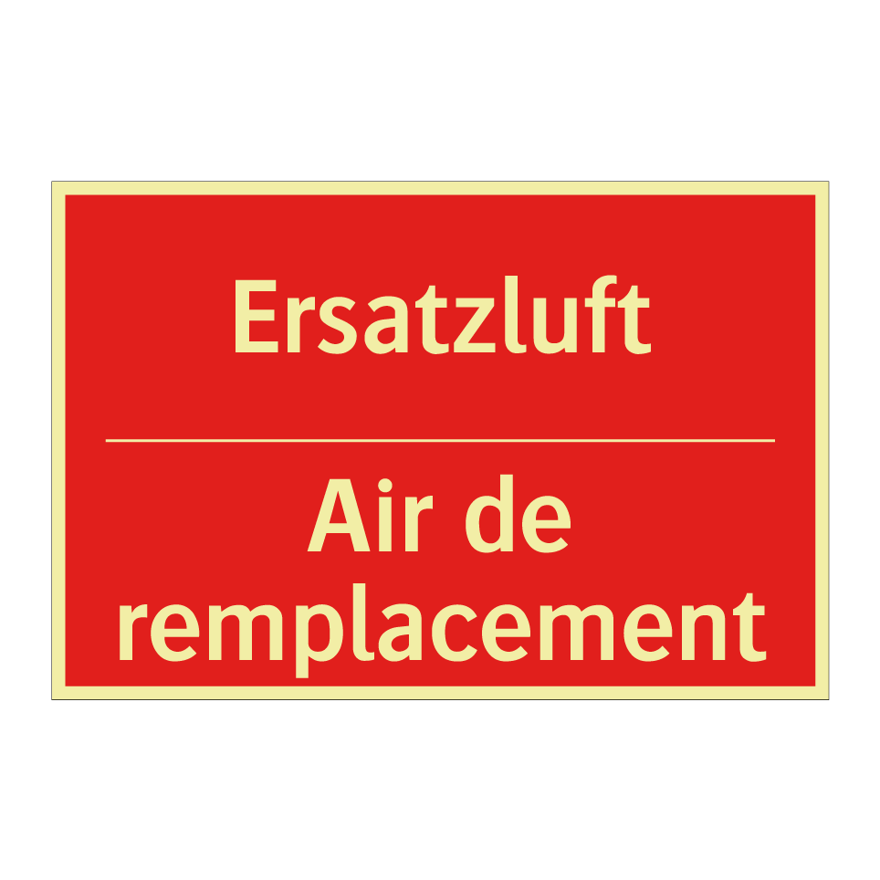 Ersatzluft - Air de remplacement