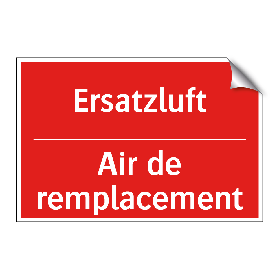 Ersatzluft - Air de remplacement