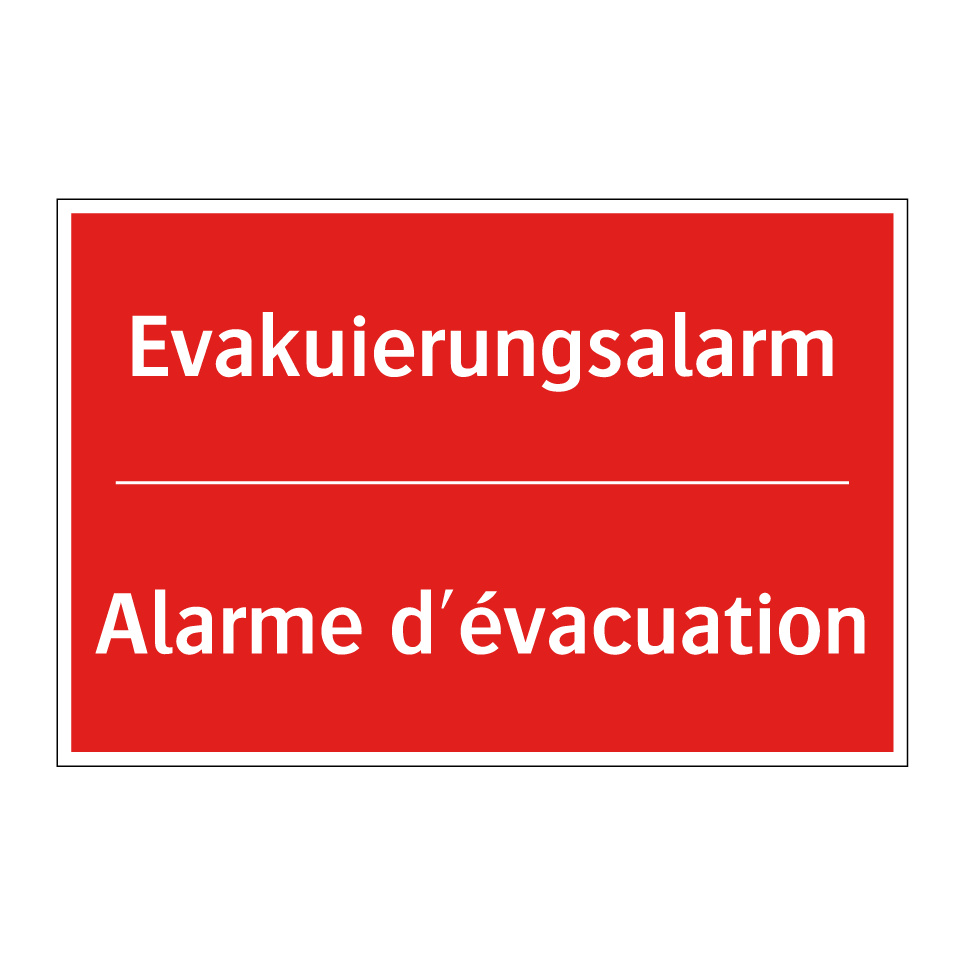 Evakuierungsalarm - Alarme d'évacuation