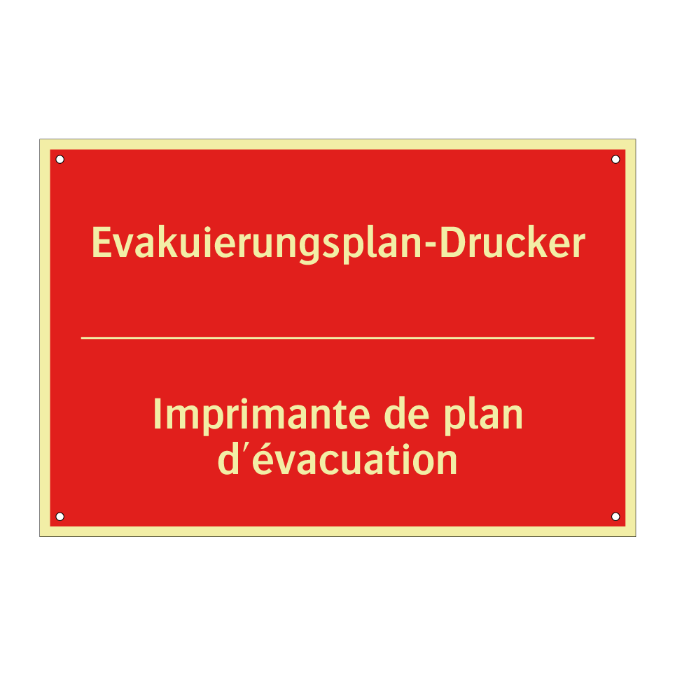 Evakuierungsplan-Drucker - Imprimante de plan d'évacuation /.../