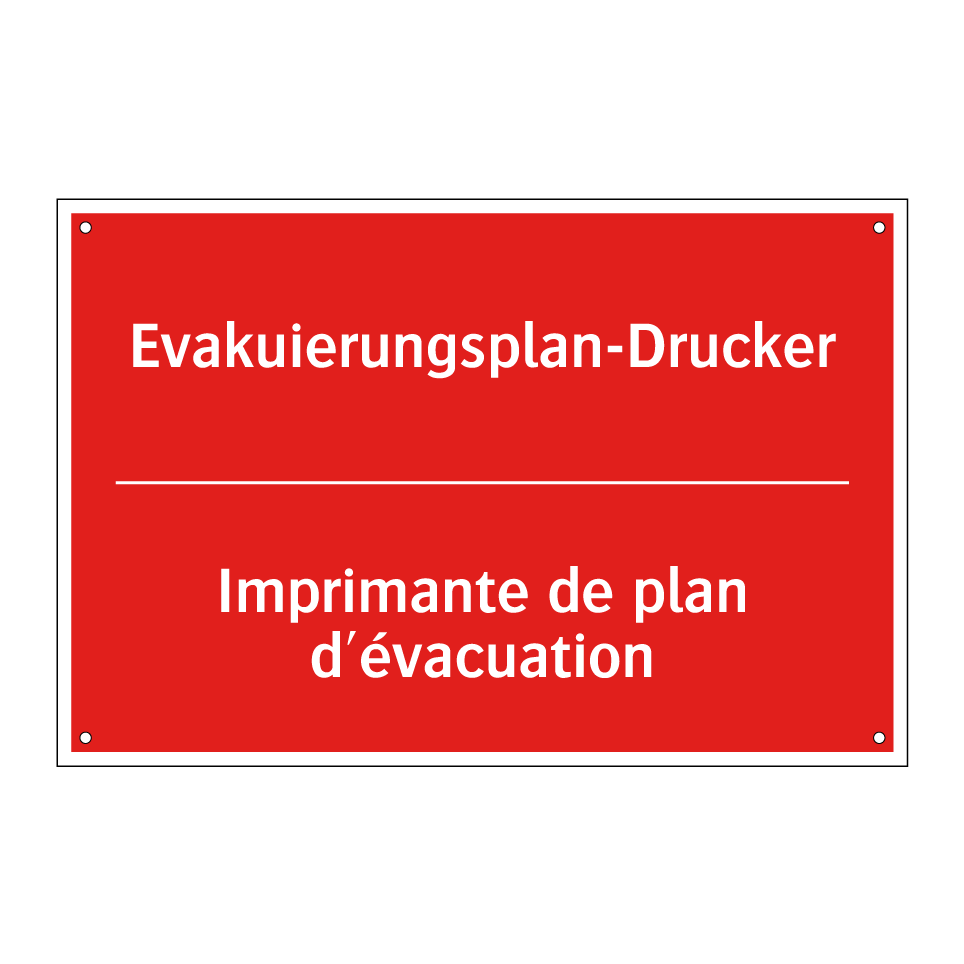 Evakuierungsplan-Drucker - Imprimante de plan d'évacuation /.../