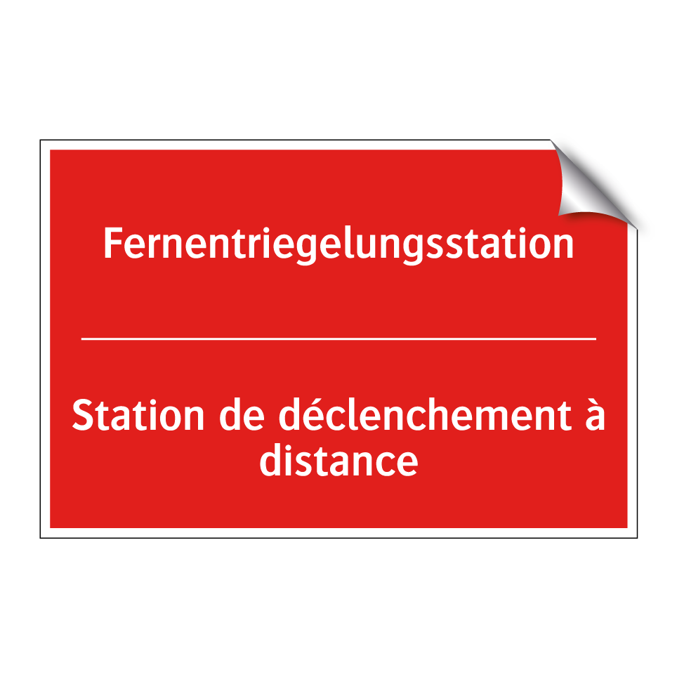 Fernentriegelungsstation - Station de déclenchement à distance /.../
