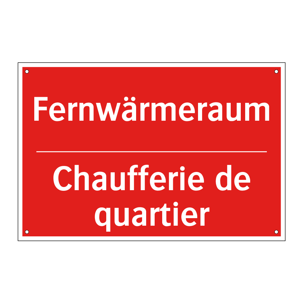 Fernwärmeraum - Chaufferie de quartier