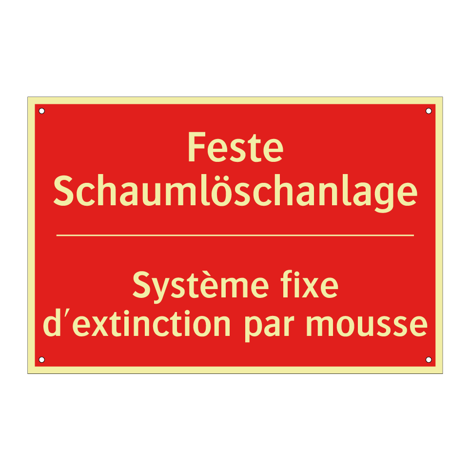 Feste Schaumlöschanlage - Système fixe d'extinction par  /.../