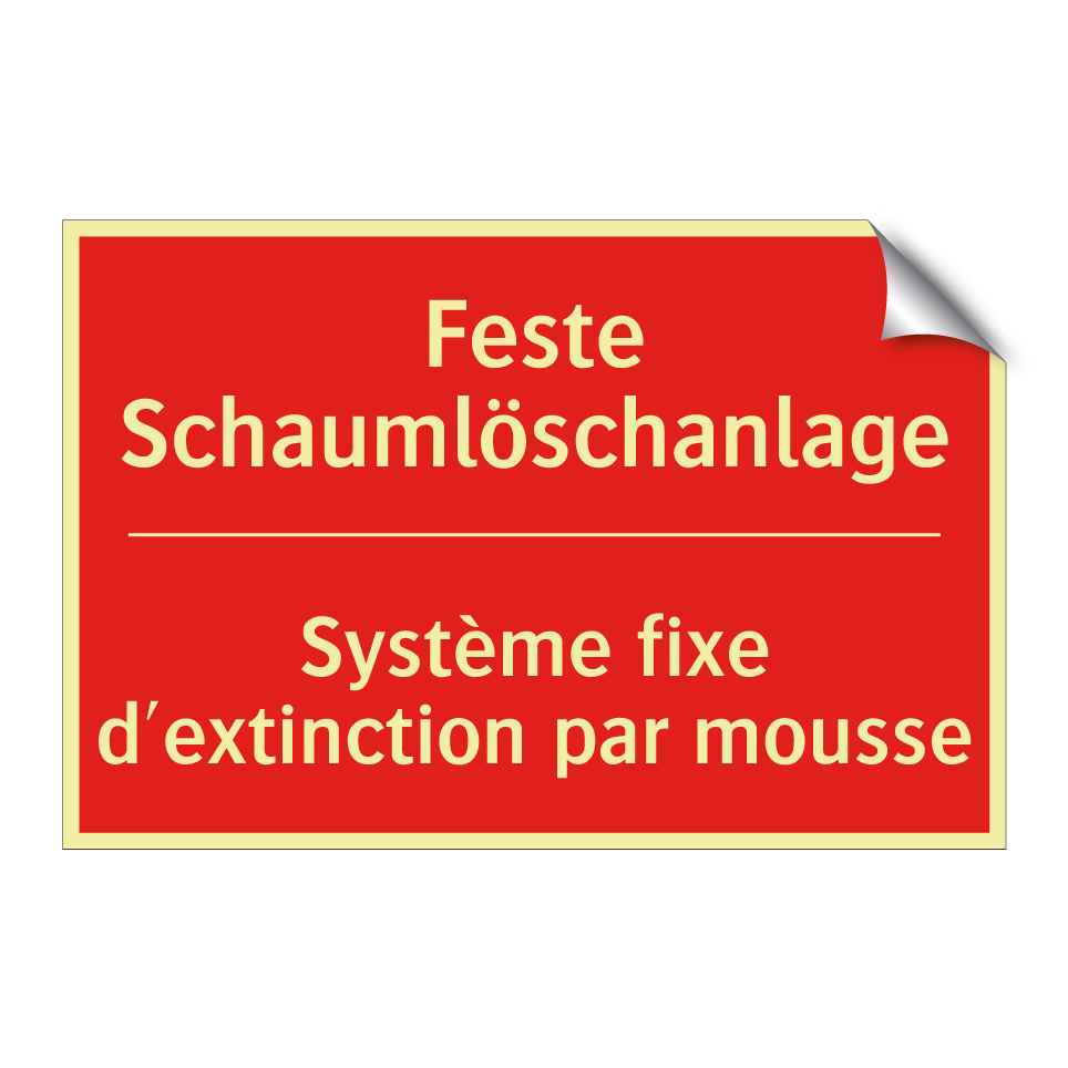 Feste Schaumlöschanlage - Système fixe d'extinction par  /.../