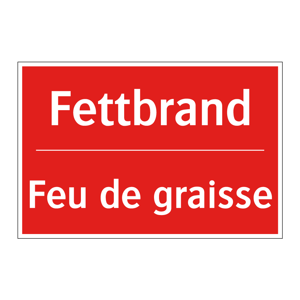 Fettbrand - Feu de graisse