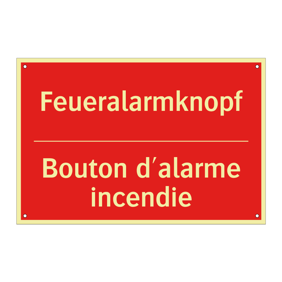Feueralarmknopf - Bouton d'alarme incendie