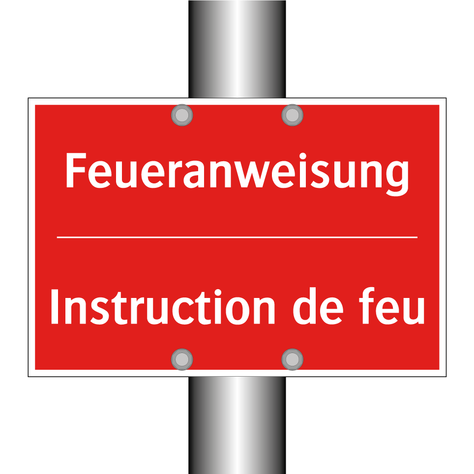 Feueranweisung - Instruction de feu