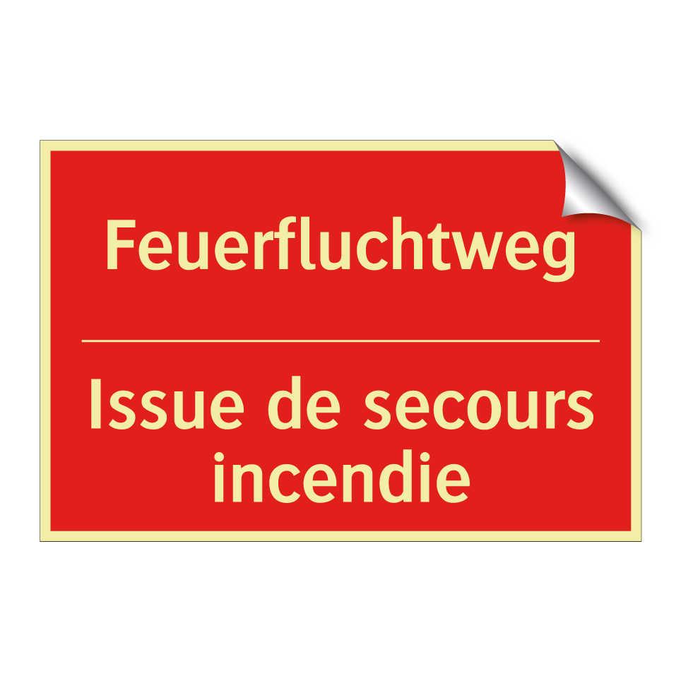 Feuerfluchtweg - Issue de secours incendie