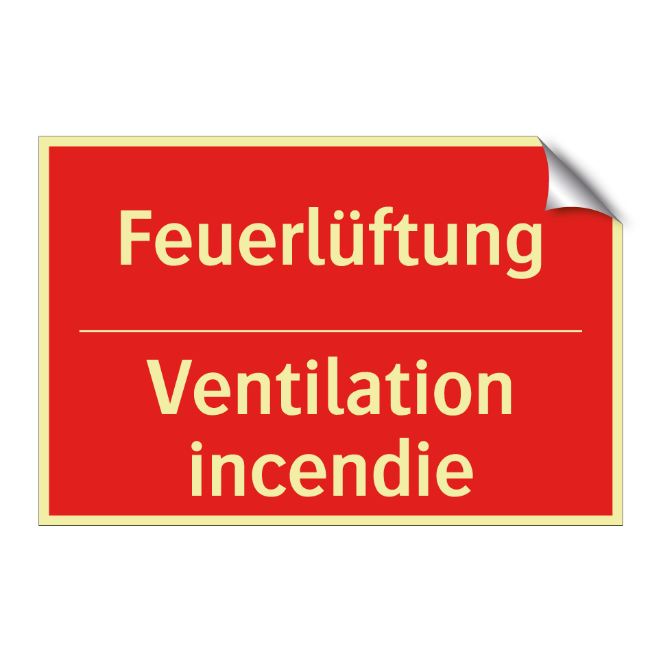 Feuerlüftung - Ventilation incendie