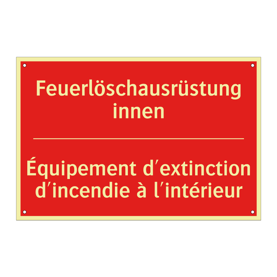 Feuerlöschausrüstung innen - Équipement d'extinction d'incendie  /.../