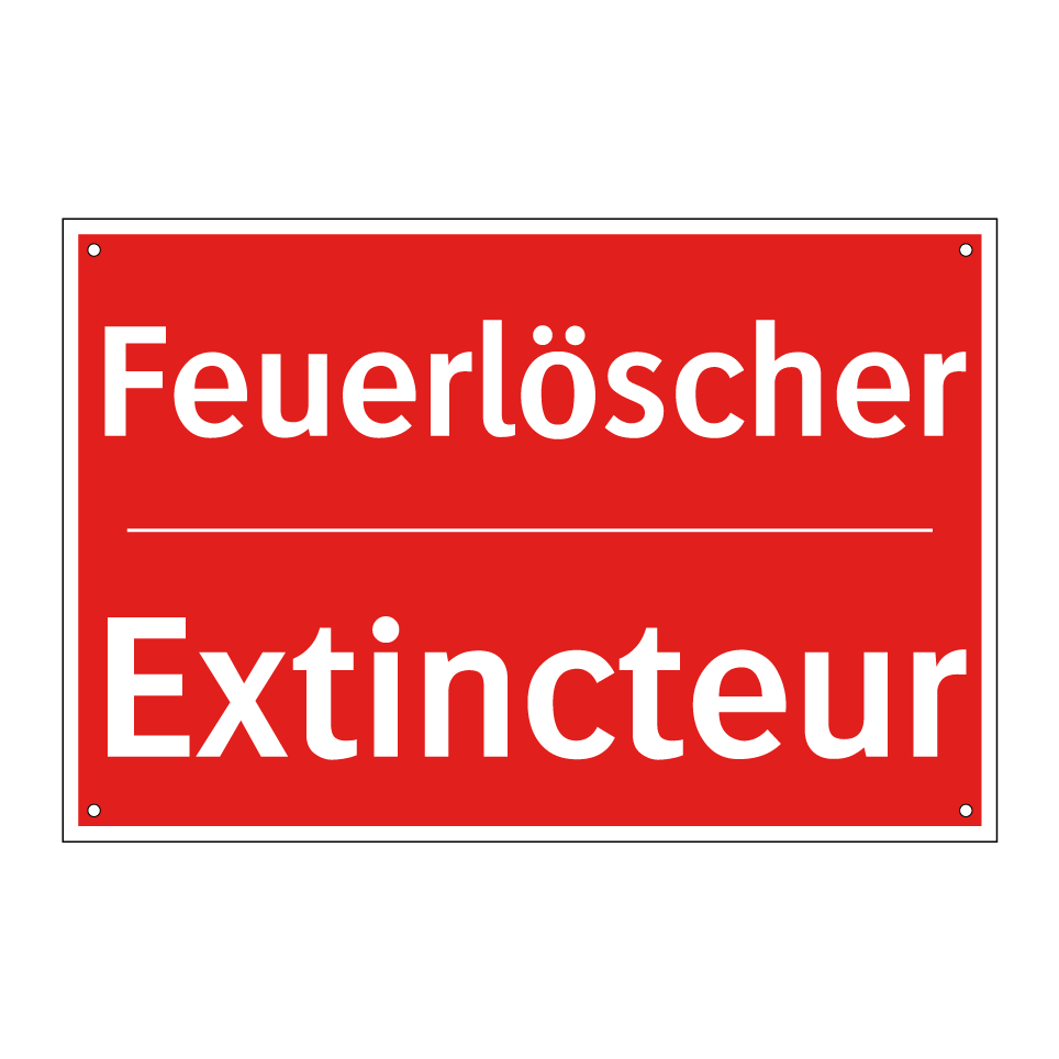 Feuerlöscher - Extincteur