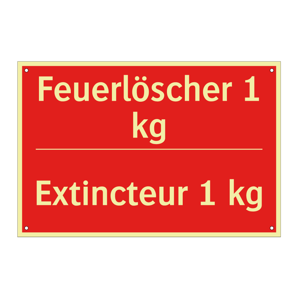 Feuerlöscher 1 kg - Extincteur 1 kg