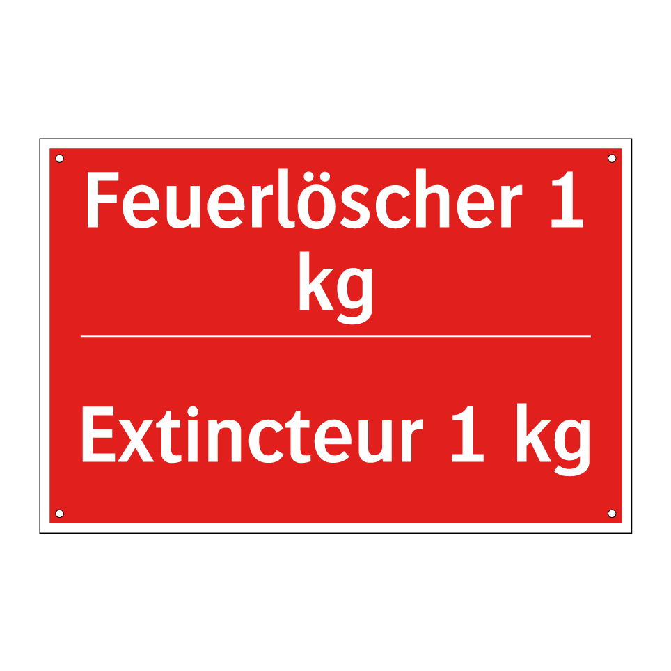 Feuerlöscher 1 kg - Extincteur 1 kg