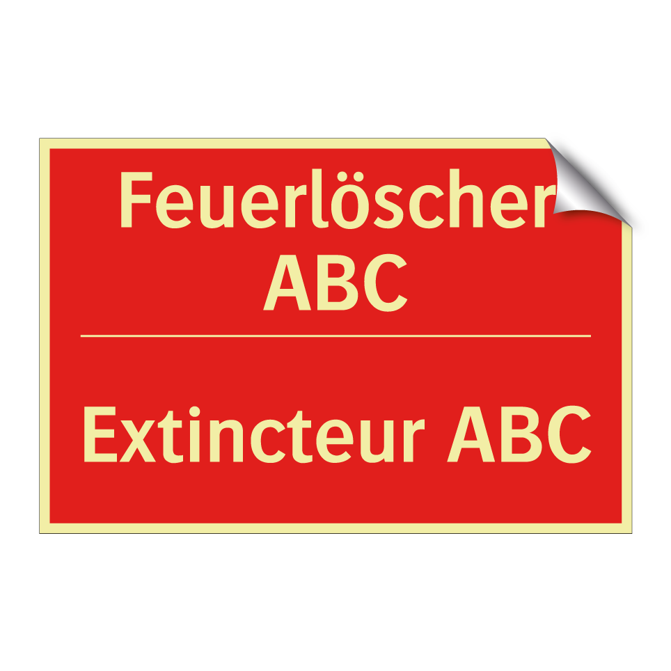 Feuerlöscher ABC - Extincteur ABC
