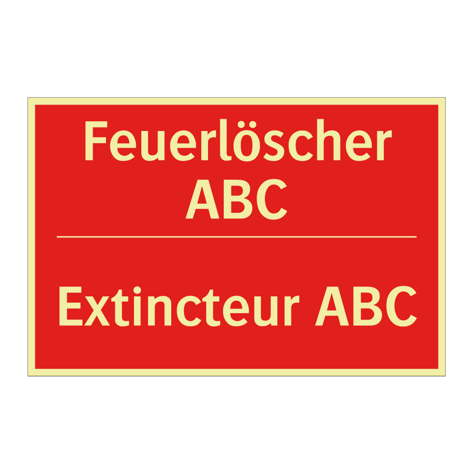 Feuerlöscher ABC - Extincteur ABC