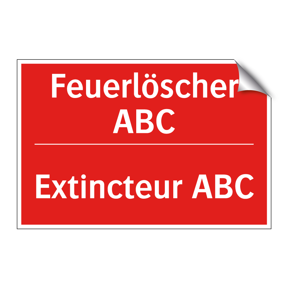 Feuerlöscher ABC - Extincteur ABC