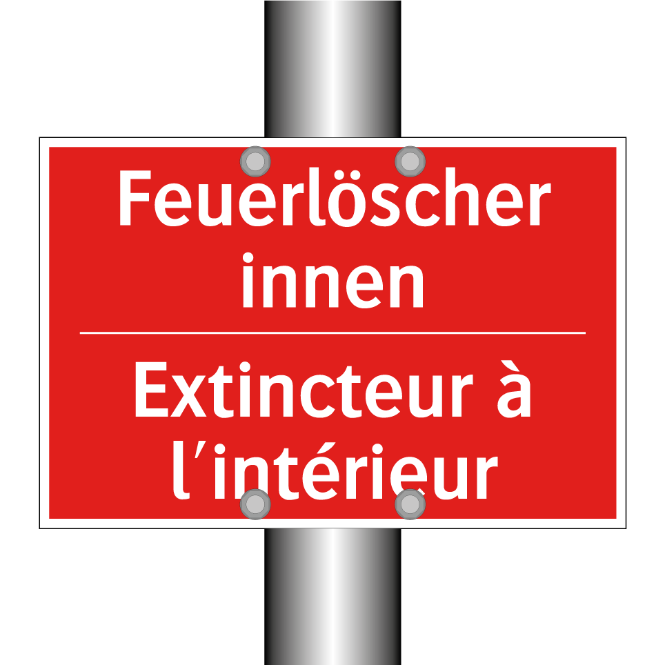 Feuerlöscher innen - Extincteur à l'intérieur