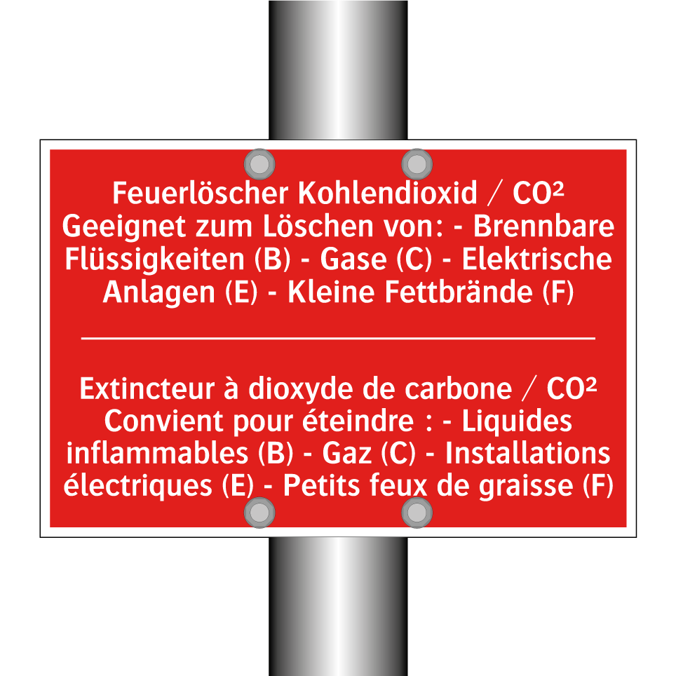 Feuerlöscher Kohlendioxid / CO²  /.../ - Extincteur à dioxyde de carbone  /.../