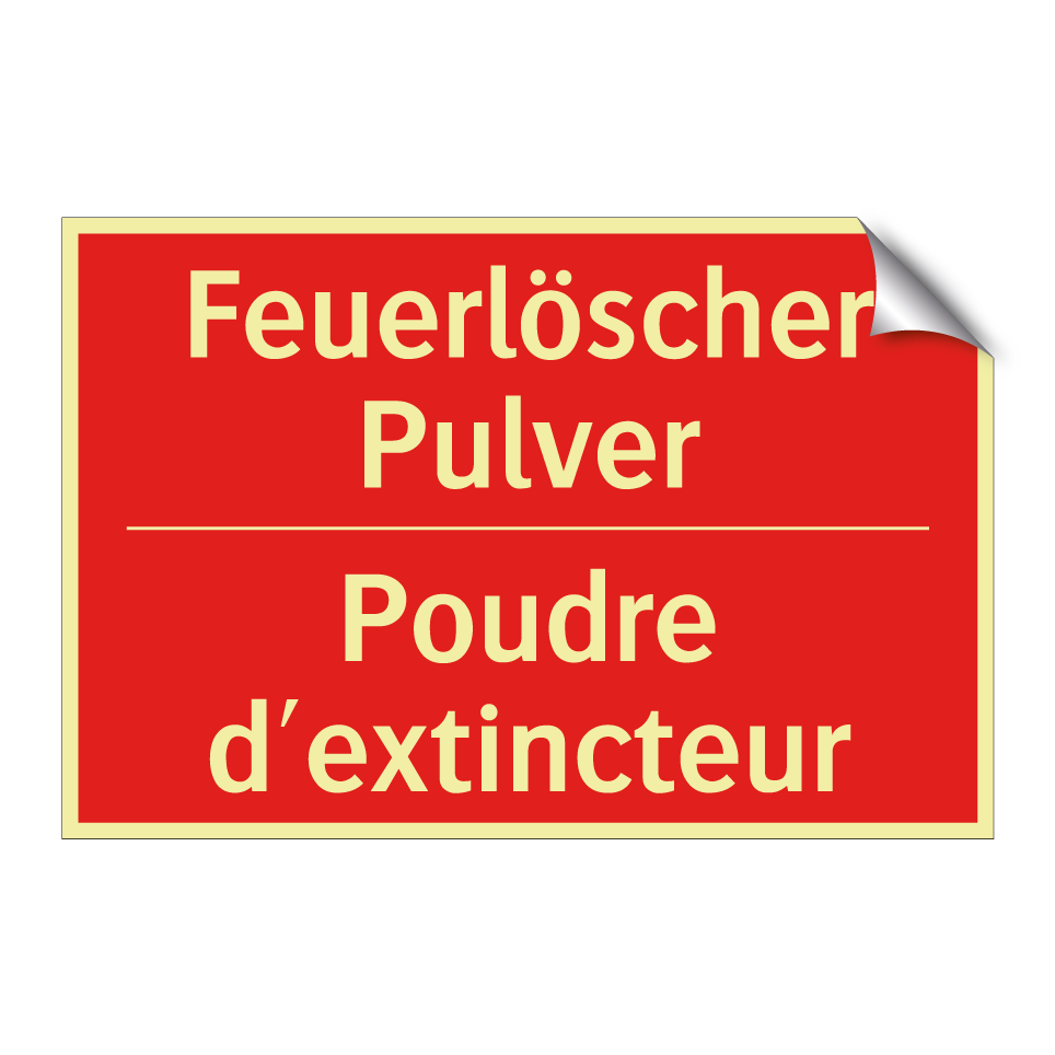 Feuerlöscher Pulver - Poudre d'extincteur