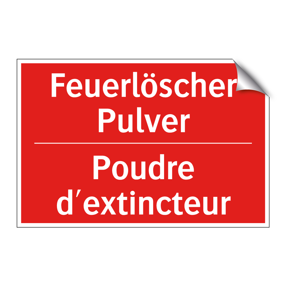 Feuerlöscher Pulver - Poudre d'extincteur