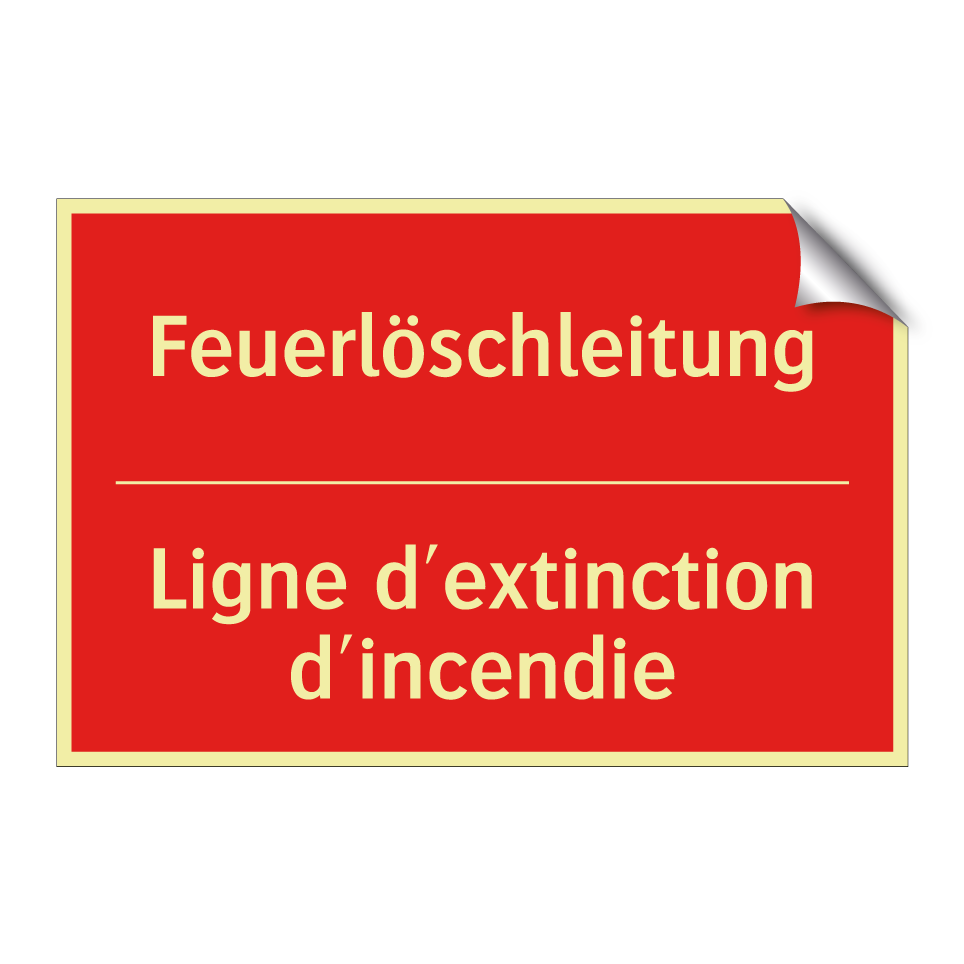 Feuerlöschleitung - Ligne d'extinction d'incendie