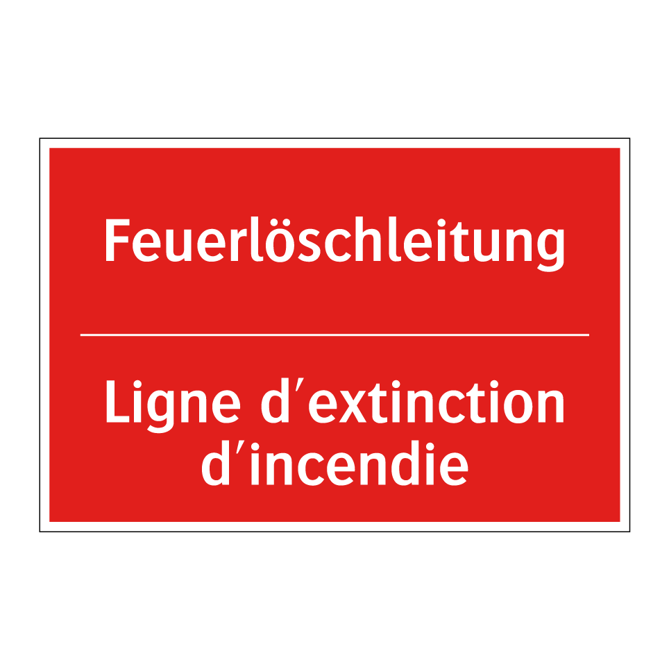 Feuerlöschleitung - Ligne d'extinction d'incendie