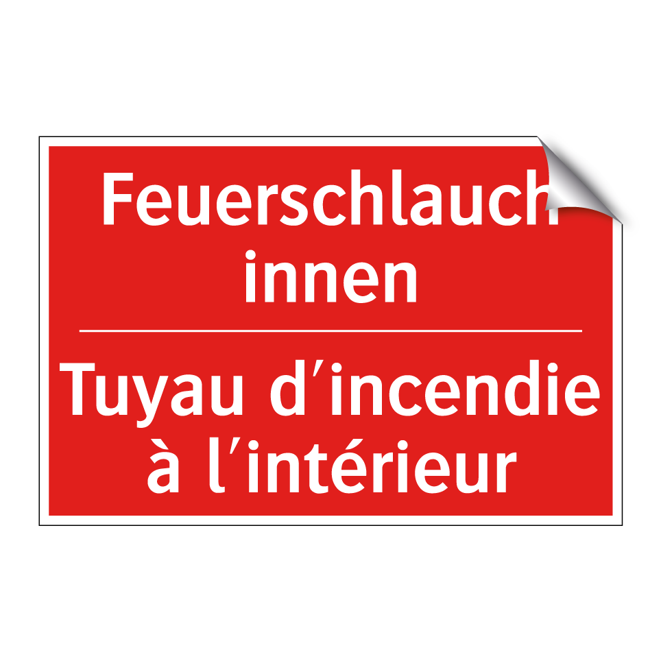 Feuerschlauch innen - Tuyau d'incendie à l'intérieur