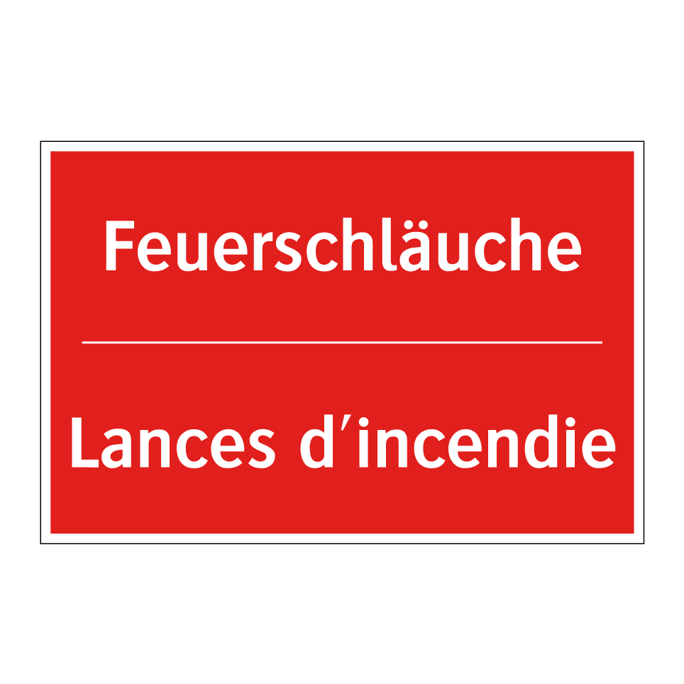 Feuerschläuche - Lances d'incendie