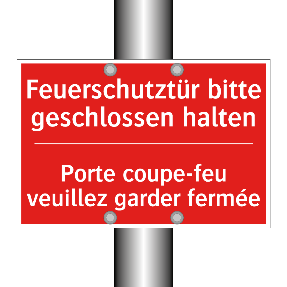 Feuerschutztür bitte geschlossen  /.../ - Porte coupe-feu veuillez garder  /.../