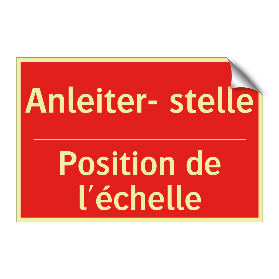 Anleiter- stelle - Position de l'échelle