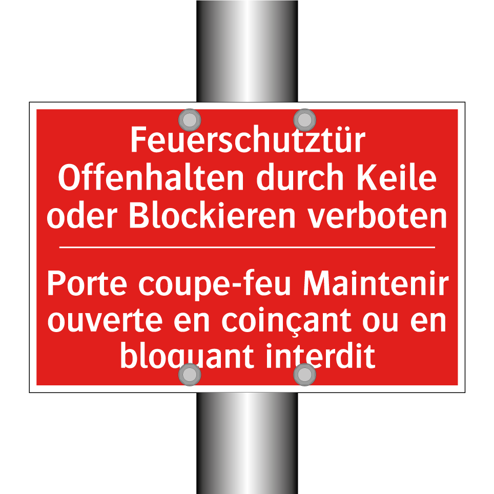 Feuerschutztür Offenhalten durch  /.../ - Porte coupe-feu Maintenir ouverte  /.../