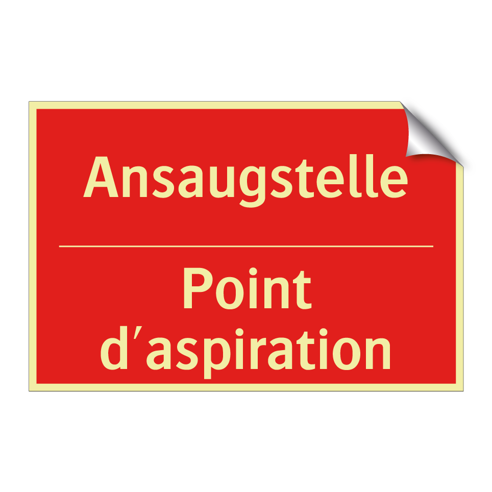 Ansaugstelle - Point d'aspiration