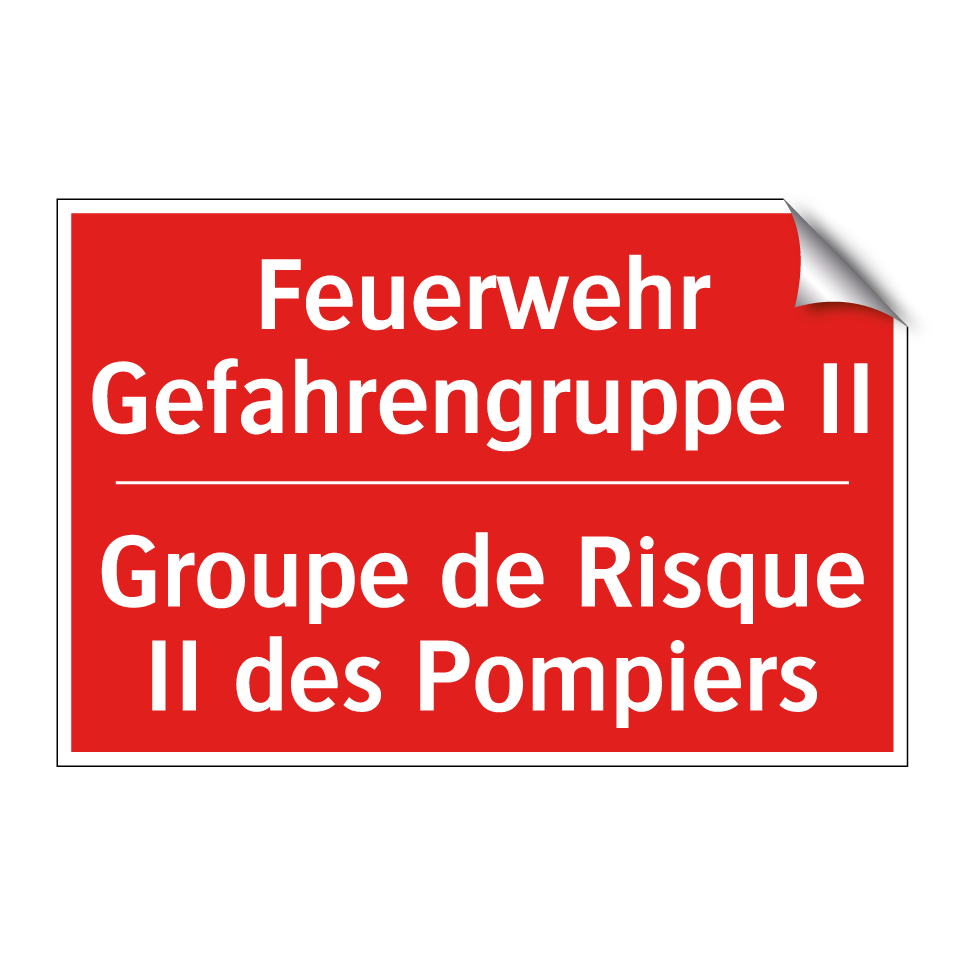 Feuerwehr Gefahrengruppe II - Groupe de Risque II des Pompiers /.../