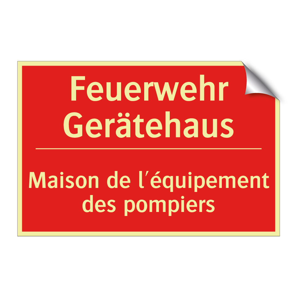 Feuerwehr Gerätehaus - Maison de l'équipement des pompiers /.../
