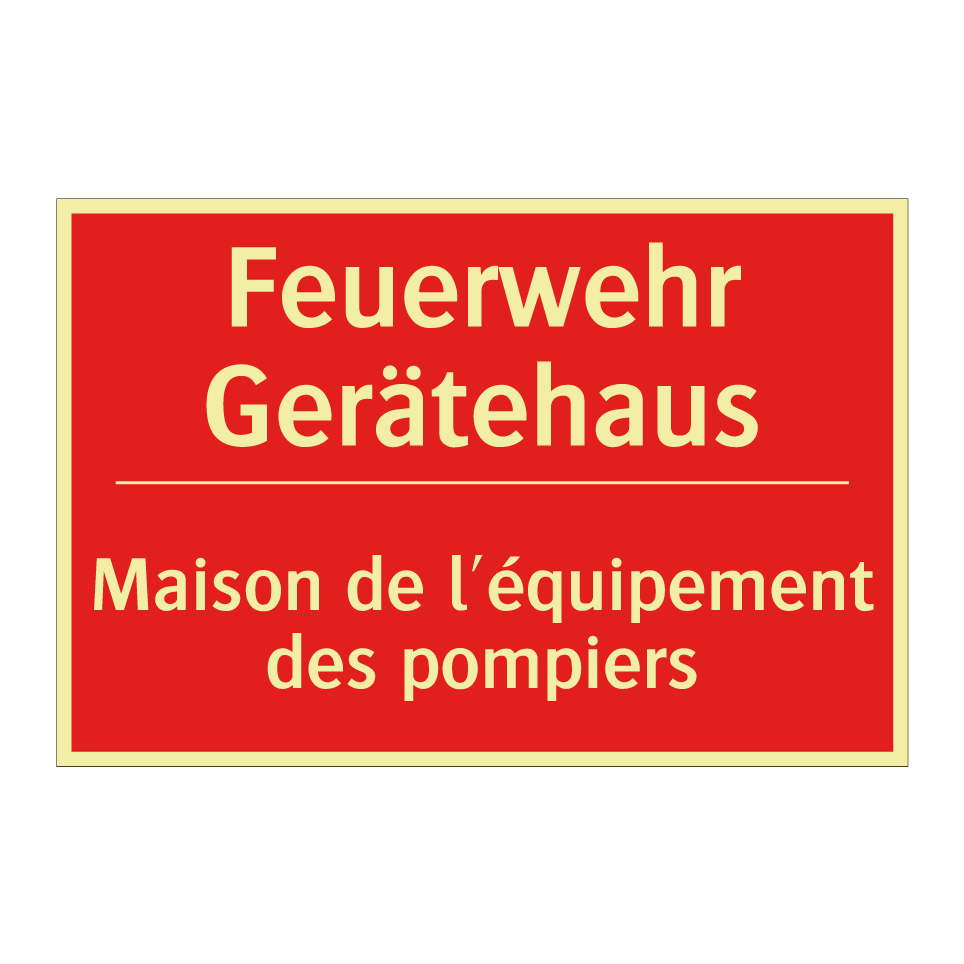 Feuerwehr Gerätehaus - Maison de l'équipement des pompiers /.../