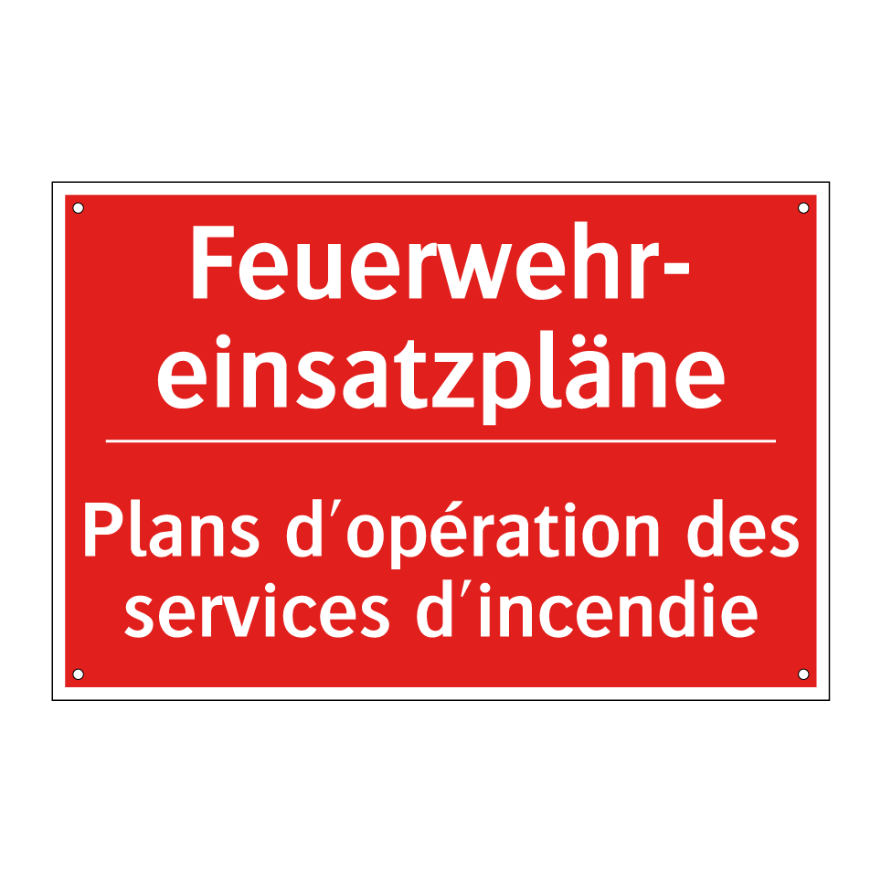 Feuerwehr- einsatzpläne - Plans d'opération des services  /.../