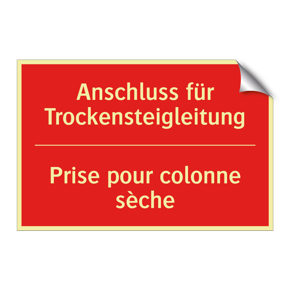 Anschluss für Trockensteigleitung /.../ - Prise pour colonne sèche