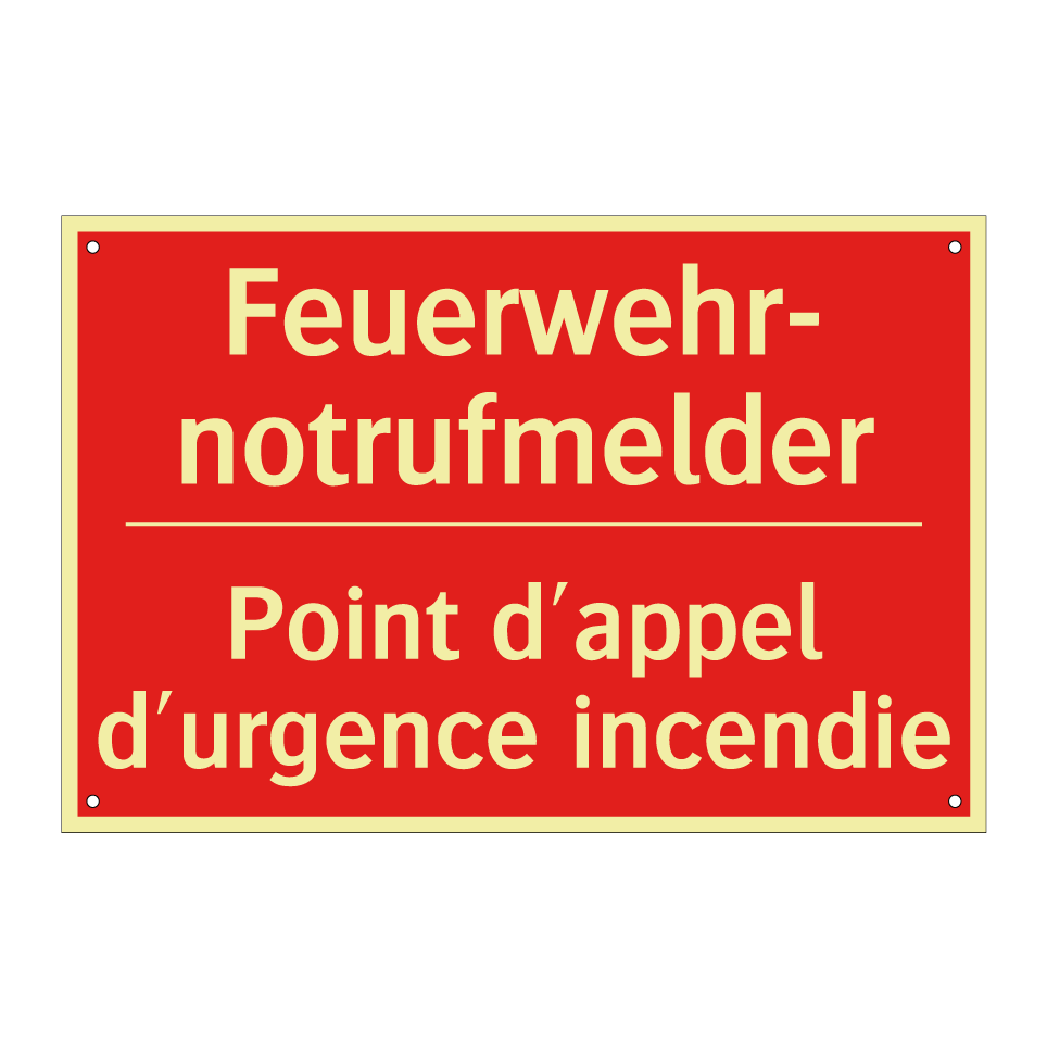 Feuerwehr- notrufmelder - Point d'appel d'urgence incendie /.../