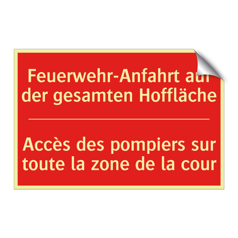 Feuerwehr-Anfahrt auf der gesamten  /.../ - Accès des pompiers sur toute la  /.../