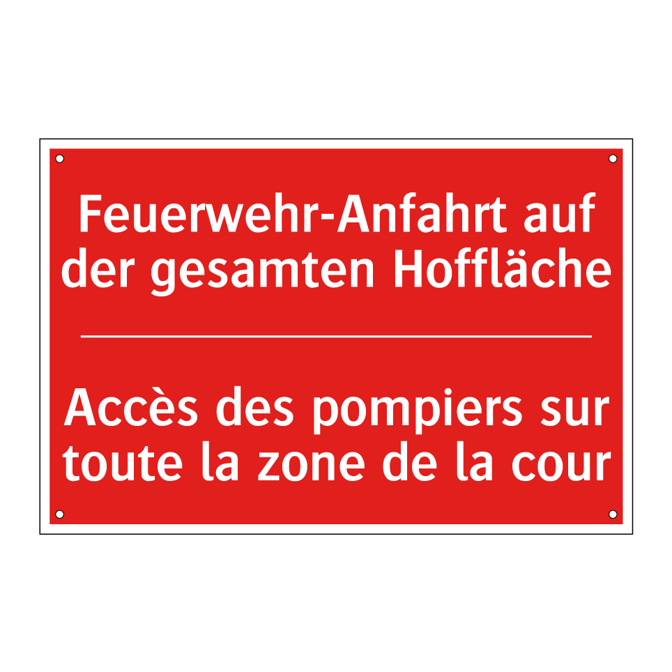 Feuerwehr-Anfahrt auf der gesamten  /.../ - Accès des pompiers sur toute la  /.../