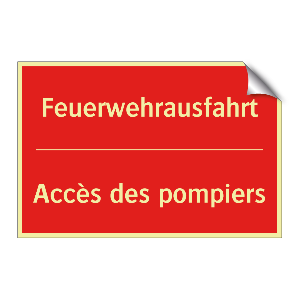 Feuerwehrausfahrt - Accès des pompiers