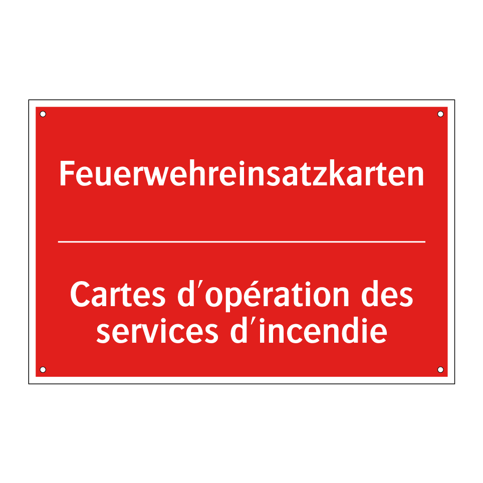 Feuerwehreinsatzkarten - Cartes d'opération des services  /.../