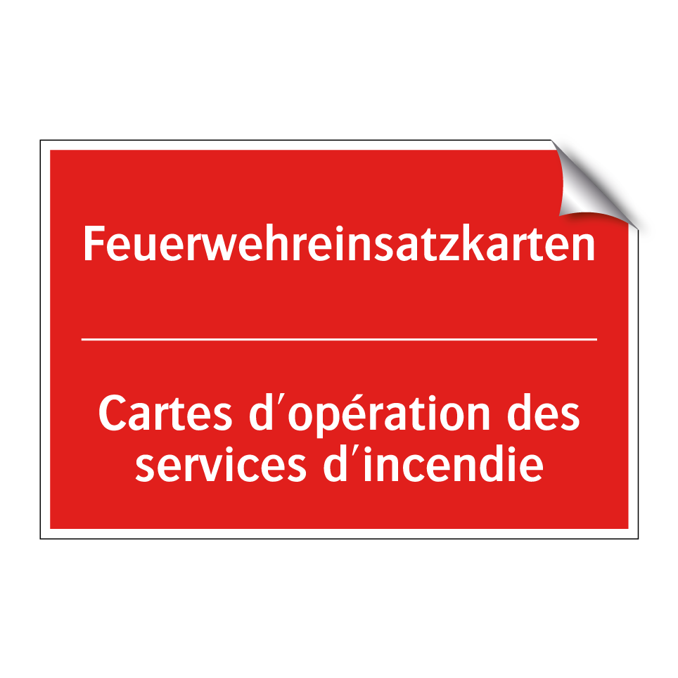 Feuerwehreinsatzkarten - Cartes d'opération des services  /.../