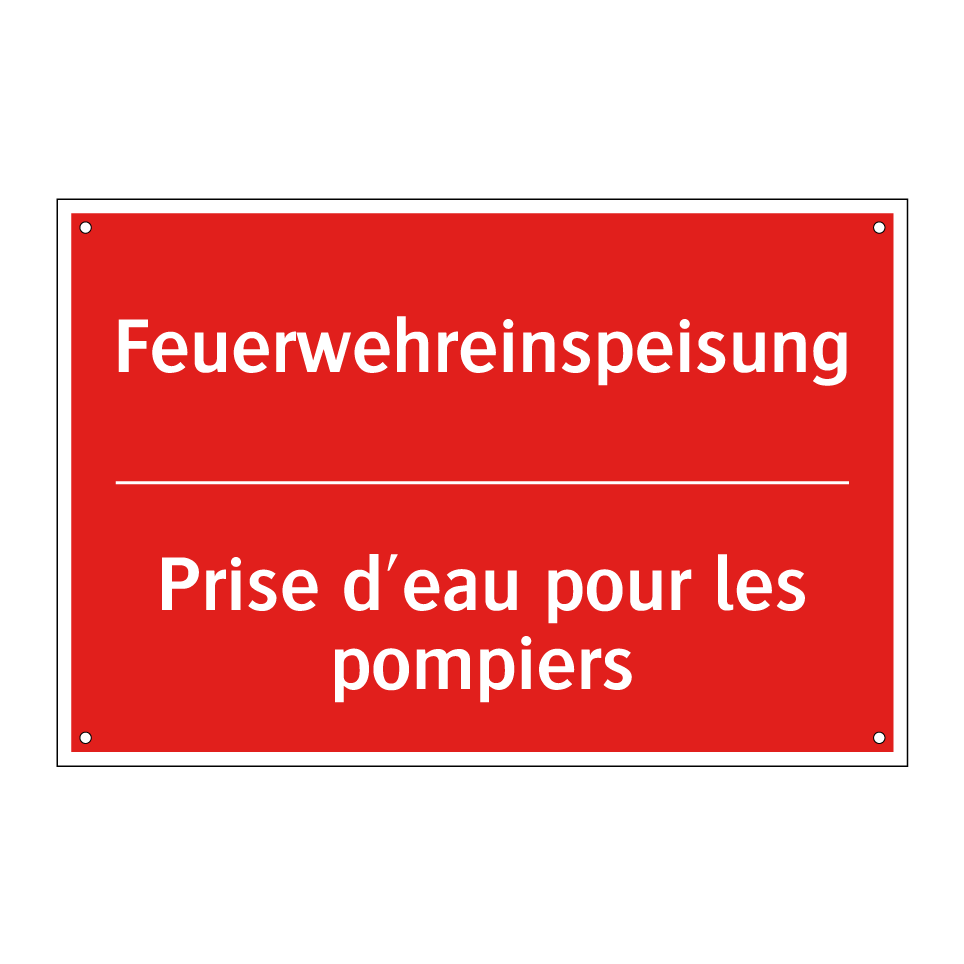 Feuerwehreinspeisung - Prise d'eau pour les pompiers