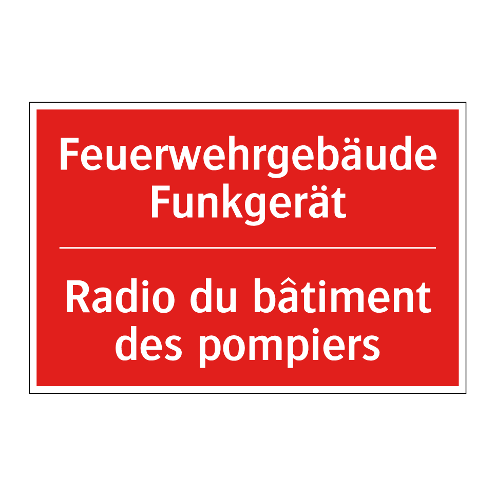 Feuerwehrgebäude Funkgerät - Radio du bâtiment des pompiers
